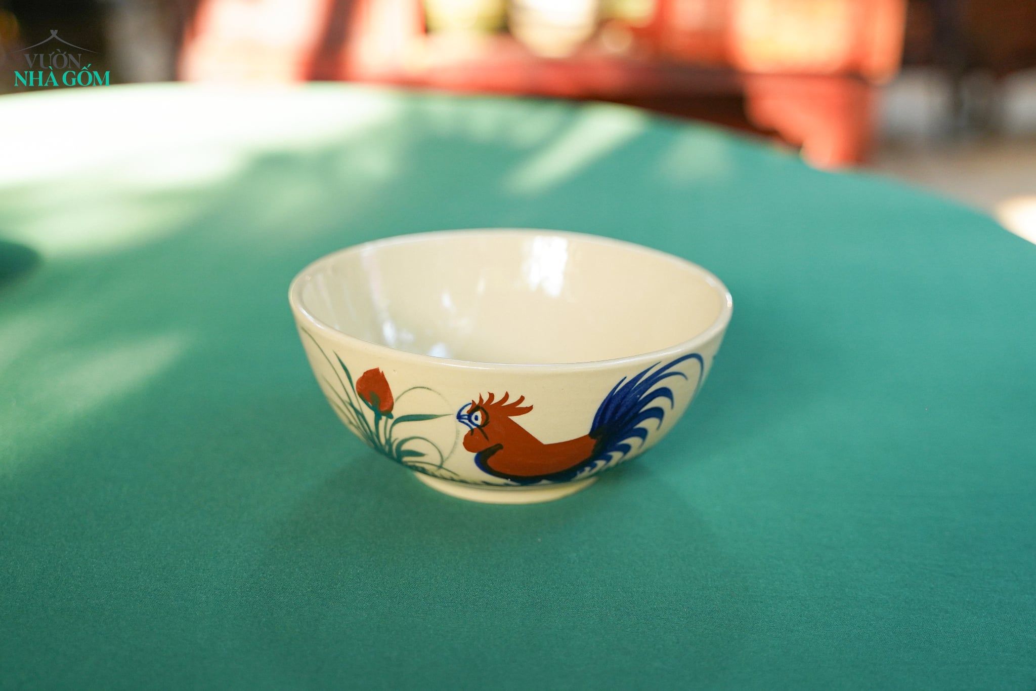  CBLX, Tô Cơm Vẽ Gà - Chén Bát Hiện Đại - Tô Ăn Bún, Tô Phở - R14cm 