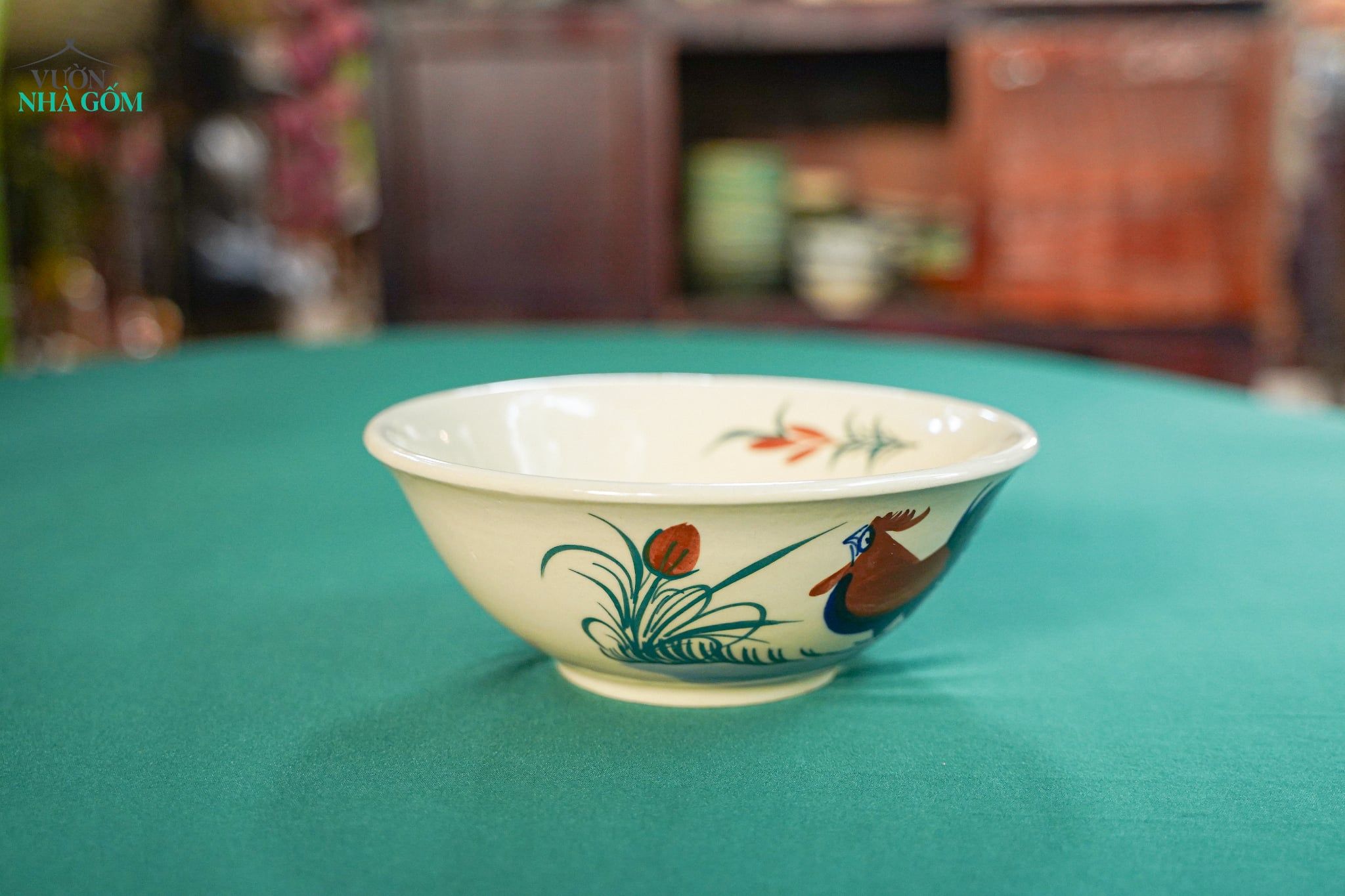  CBLX, Tô Tượng Vẽ Gà - Chén Bát Hiện Đại - Tô Đựng Canh, Ăn Phở (R21,5cm). 