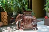  ĐHĐ, Đôn Voi Full Nâu, Đôn voi truyền thống, Gốm Nam Bộ, C43 x R50cm 