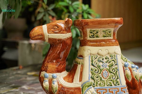  Đôn Gốm Lạc Đà Xưa Nâu Lớn, gốm Nam Bộ - Đôn Gốm Trang Trí 