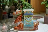  Đôn Gốm Lạc Đà Xưa Nâu Nhỏ, gốm Nam Bộ - Đôn Gốm Trang Trí 