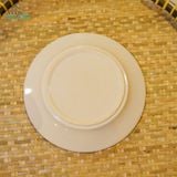  Dĩa Dẹt Vẽ Tay Bông Xanh – Vườn Nhà Gốm – Dùng Đựng Đồ Ăn – Size 21cm\ 25cm\27cm. 