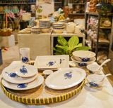  Muỗng\ Vá vẽ tay Họa Tiết Bông Xanh – Vườn Nhà Gốm – Gốm Vẽ Tay Thủ Công. 