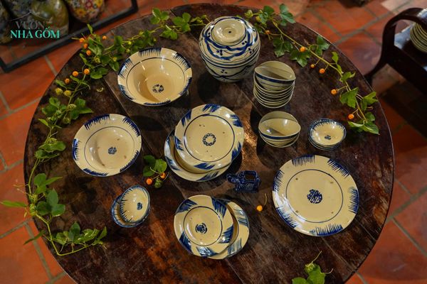  [TẾT] Bộ Chén Bát Xanh - Chén Bát Lái Thiêu - Quà Tặng Gia Đình 