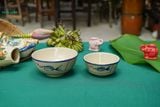  CBLX, Tô Cơm Lớn Vẽ Cá Thủ Công - Chén Bát Hiện Đại - Tô Ăn Bún, Tô Phở - R18cm. 