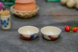  CBLX, Chén Chấm Vẽ Gà Dầu - Chén Bát Hiện Đại - Đựng Nước Chấm - R8xC3. 