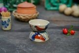  CBLX, Chén Chấm Vẽ Gà Dầu - Chén Bát Hiện Đại - Đựng Nước Chấm - R8xC3. 