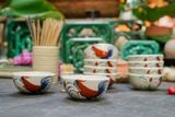  Chén Cơm Vẽ Tay Gà Dầu – Vườn Nhà Gốm – Dùng Ăn Cơm, soup – Size 12cm 