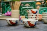  Chén Cơm Vẽ Tay Gà Dầu – Vườn Nhà Gốm – Dùng Ăn Cơm, soup – Size 12cm 