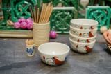  CBLX, Tô Cơm Vẽ Gà - Chén Bát Hiện Đại - Tô Ăn Bún, Tô Phở - R13,5cm 