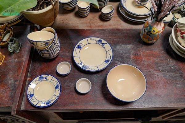  [TẾT] Bộ Chén Bát Vẽ Cá Cao Cấp - Chén Bát Hiện Đại - Sản Phẩm Quà Tặng Tết Bính Ngọ 2026 