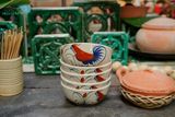 CBLX, Tô Cơm Vẽ Gà Dầu - Chén Bát Hiện Đại - Tô Ăn Bún, Tô Phở - R17,5cm. 