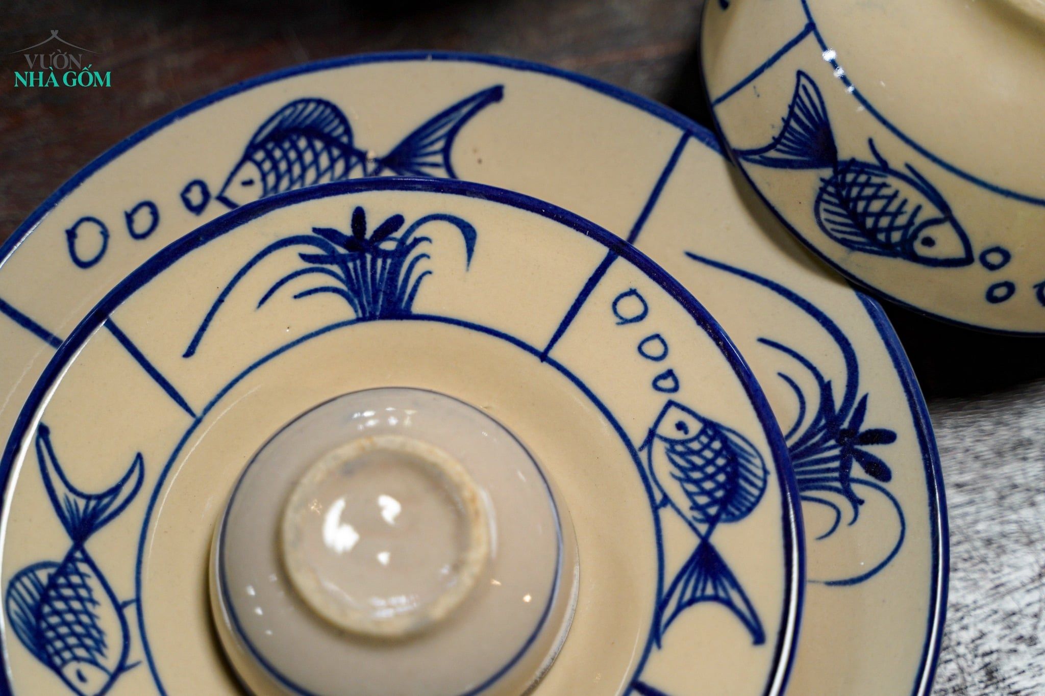  [TẾT] Bộ Chén Bát Vẽ Cá Cao Cấp - Chén Bát Hiện Đại - Sản Phẩm Quà Tặng Tết Bính Ngọ 2026 