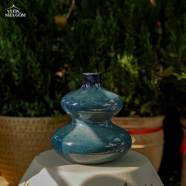  Bình Hồ Lô Cắm Hoa Trang Trí - Bình Gốm Nam Bộ 
