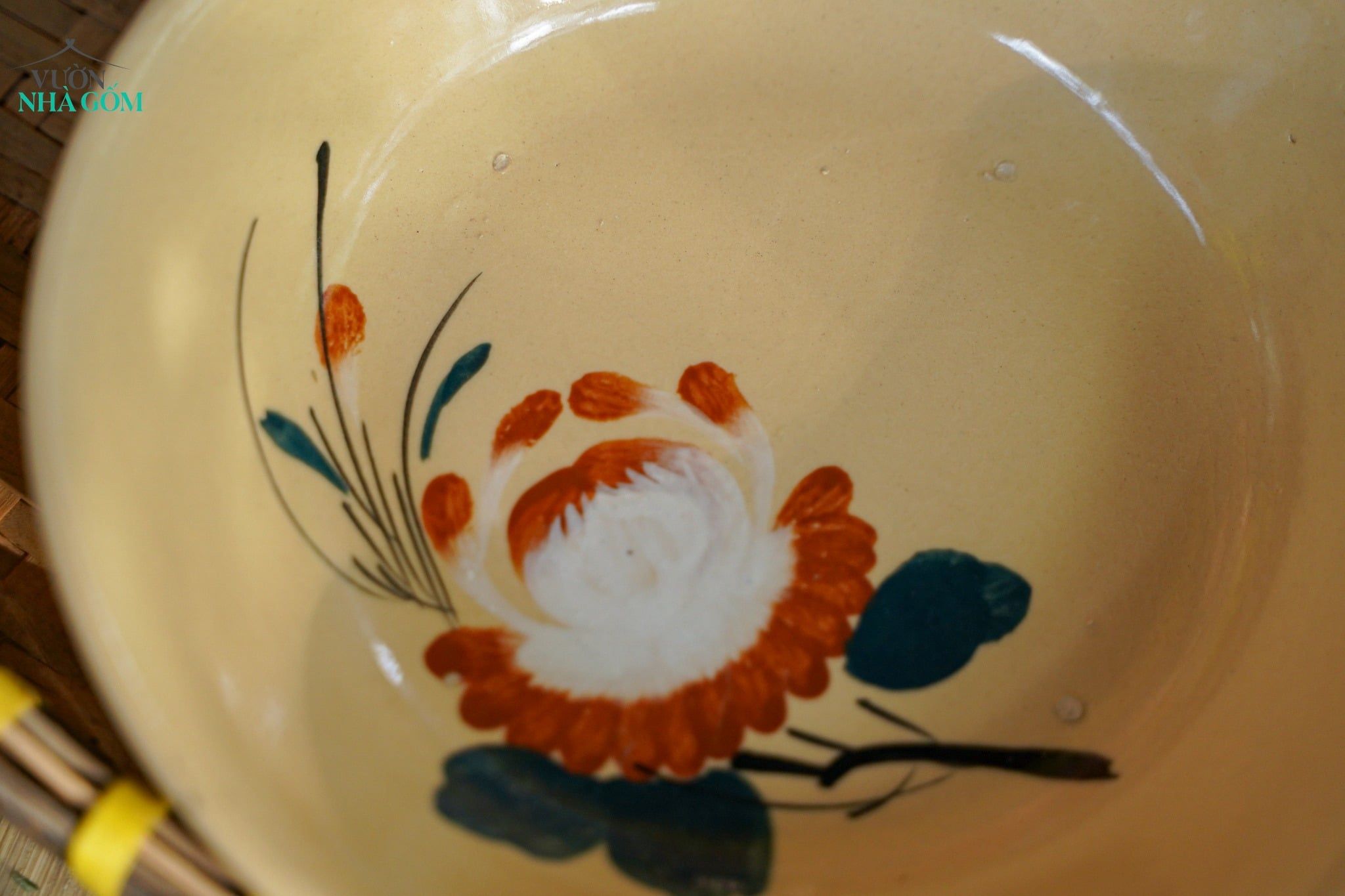  [TẾT] Bộ Chén Bát Vẽ Bông Nâu - Chén Bát Lái Thiêu - Sản Phẩm Quà Tặng Tết Bính Ngọ 2026 