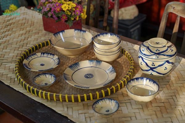  [TẾT] Bộ Chén Bát Phết Xanh - Chén Bát Lái Thiêu - Sản Phẩm Quà Tặng Tết Bính Ngọ 2026 