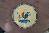  [TẾT] Dĩa Dẹt Vẽ Gà - Chén Bát Lái Thiêu - Dĩa Cơm Tấm - Rộng 22cm x Cao 3cm. 