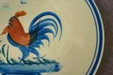  [TẾT] Dĩa Dẹt Vẽ Gà - Chén Bát Lái Thiêu - Dĩa Cơm Tấm - Rộng 22cm x Cao 3cm. 