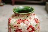  Bình Bách Hoa Dáng Bầu - Bình Gốm Khắc Thủ Công - C28 x R22cm - SP036020 