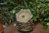  Dĩa lớn phết xanh- Gas, chén bát Lái Thiêu, C4xR21cm - SP002843 