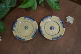 Dĩa chấm Phết Xanh-Gas, Chén bát Lái Thiêu. (C2xR13)cm - SP002847 