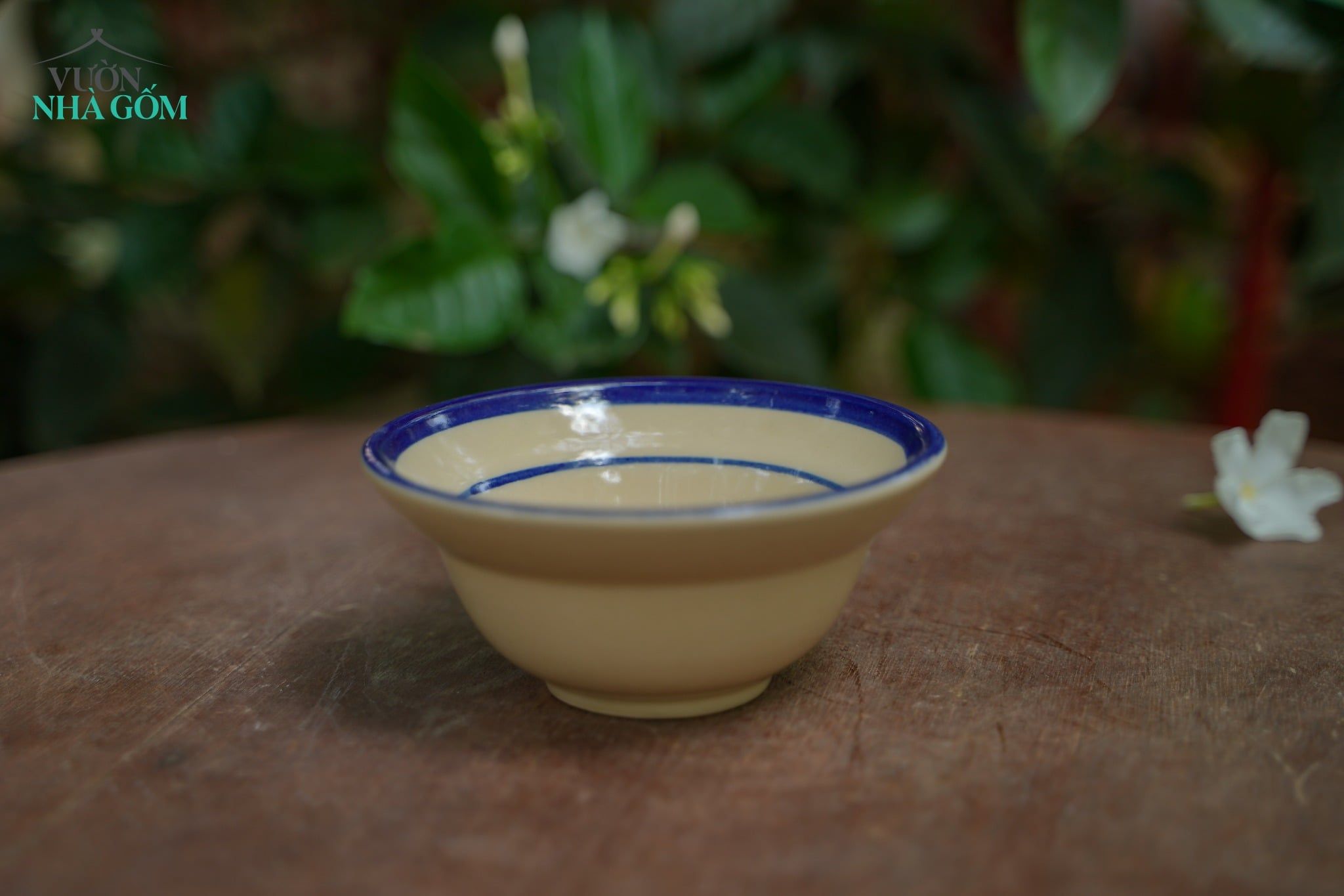  CBLX, Chén Chiết Yêu Chỉ Xanh - Chén Bát Hiện Đại - Tô Chiết Yêu - R13cm| R17cm. 