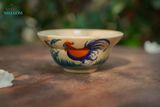  CBLX, Chén Chiết Yêu Vẽ Gà - Chén Bát Hiện Đại - Tô Chiết Yêu - R13cm| R17cm. 