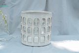  Đèn Gốm Lọng Ô Cửa, Trang Trí Nhà Cửa, Decor Sân Vườn,  Cao 21cm x Rộng 21cm 