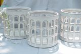  Đèn Gốm Lọng Ô Cửa, Trang Trí Nhà Cửa, Decor Sân Vườn,  Cao 21cm x Rộng 21cm 