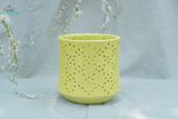  Đèn Gốm Lọng Tròn Chấm Bi, Trang Trí Nhà Cửa, Decor Sân Vườn, Cao 16,5cm x Rộng 16,5cm 