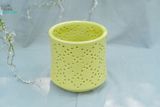  Đèn Gốm Lọng Tròn Chấm Bi, Trang Trí Nhà Cửa, Decor Sân Vườn, Cao 16,5cm x Rộng 16,5cm 