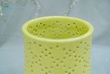  Đèn Gốm Lọng Tròn Chấm Bi, Trang Trí Nhà Cửa, Decor Sân Vườn, Cao 16,5cm x Rộng 16,5cm 