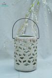  Đèn Gốm Lọng Hình Thoi, Trang Trí Nhà Cửa, Decor Sân Vườn,  Cao 22cm x Rộng 15cm 