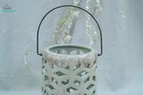  Đèn Gốm Lọng Hình Thoi, Trang Trí Nhà Cửa, Decor Sân Vườn,  Cao 22cm x Rộng 15cm 