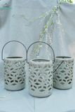  Đèn Gốm Lọng Hình Thoi, Trang Trí Nhà Cửa, Decor Sân Vườn,  Cao 22cm x Rộng 15cm 