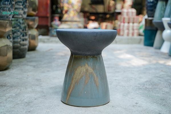  Đôn gốm hiện đại, Dáng Đôn Cây Nắm, gốm Nam bộ, C42 x R35 - SP036173 