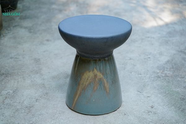  Đôn gốm hiện đại, Dáng Đôn Cây Nắm, gốm Nam bộ, C42 x R35 - SP036173 