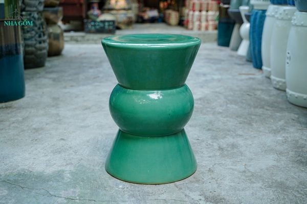  Đôn gốm hiện đại, Đôn 3 Tầng, gốm Nam bộ, C45 x R33 cm- SP036182 