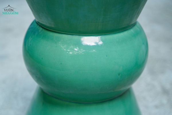  Đôn gốm hiện đại, Đôn 3 Tầng, gốm Nam bộ, C45 x R33 cm- SP036182 