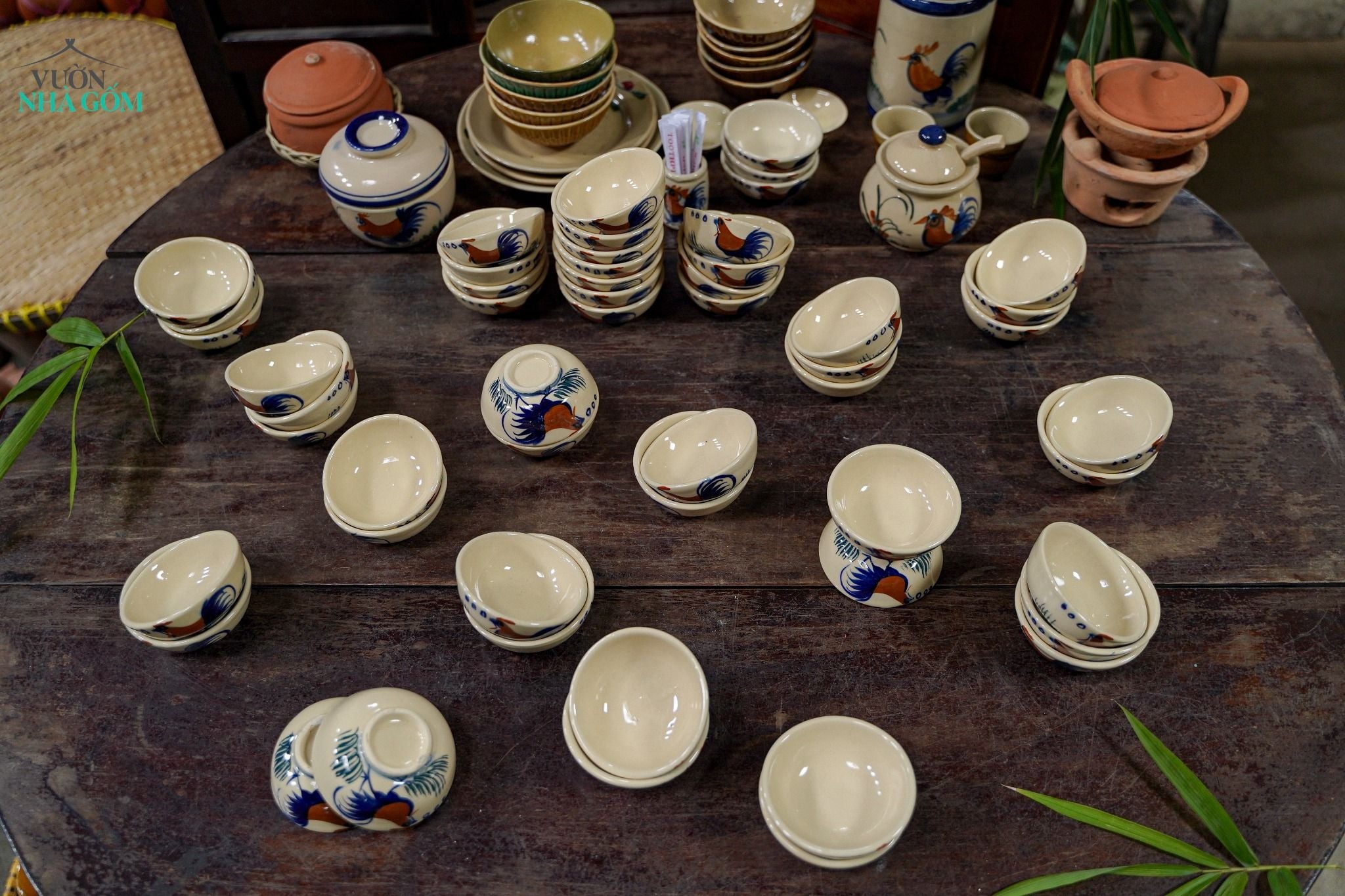  CBLT, Chén Chấm Vẽ Gà - Chén Bát Hiện Đại - Đựng Nước Chấm - R8xC3. 