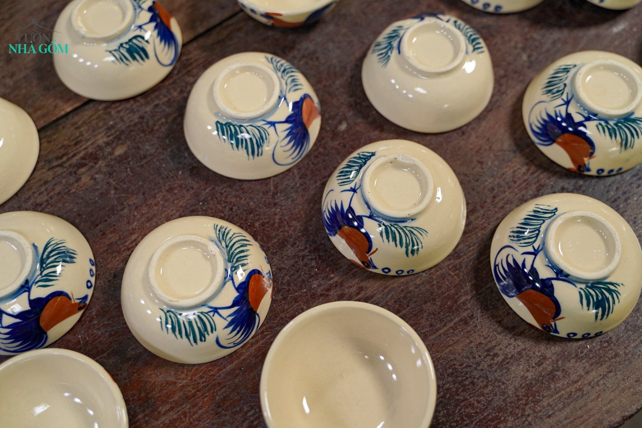  CBLT, Chén Chấm Vẽ Gà - Chén Bát Hiện Đại - Đựng Nước Chấm - R8xC3. 