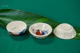  Chén Chấm Vẽ Gà Dầu - Chén Bát Hiện Đại - Đựng Nước Chấm - R9xC3 
