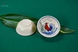  CBLX, Chén Cơm Vẽ Gà Dầu - Chén Bát Hiện Đại - Bát Cơm -R12,5cm. 
