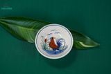  CBLX, Chén Cơm Vẽ Gà Dầu - Chén Bát Hiện Đại - Bát Cơm -R12,5cm. 
