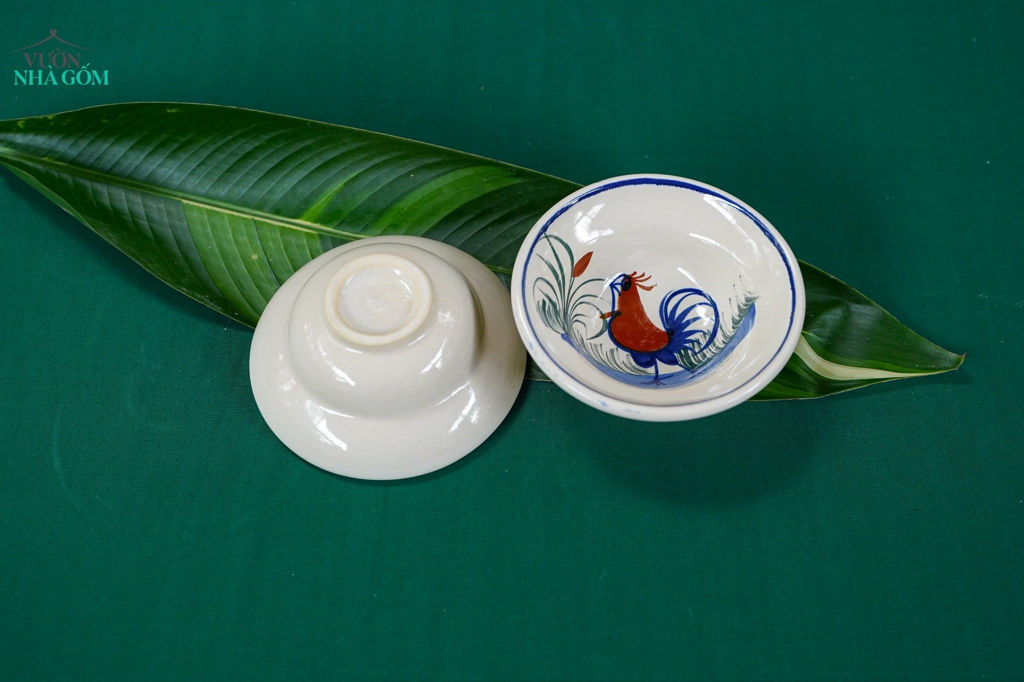  Chén Chiết Yêu Vẽ Gà - Chén Bát Hiện Đại - Tô Chiết Yêu - R13cm 