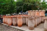 Chậu Dây Thừng Đất Nung, Trồng Cây Sân Vườn, Chậu Gốm Lớn, Cao 95cm 
