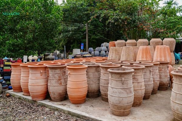 Chậu Dây Thừng Đất Nung, Trồng Cây Sân Vườn, Chậu Gốm Lớn, Cao 95cm 