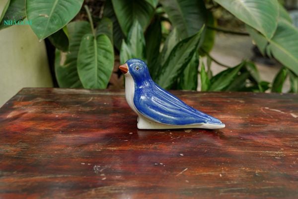  Tượng Thú Gốm Chim Én Trang Trí, Tượng Gốm, Quà Tặng Decor Sân Vườn, Size 20cm 