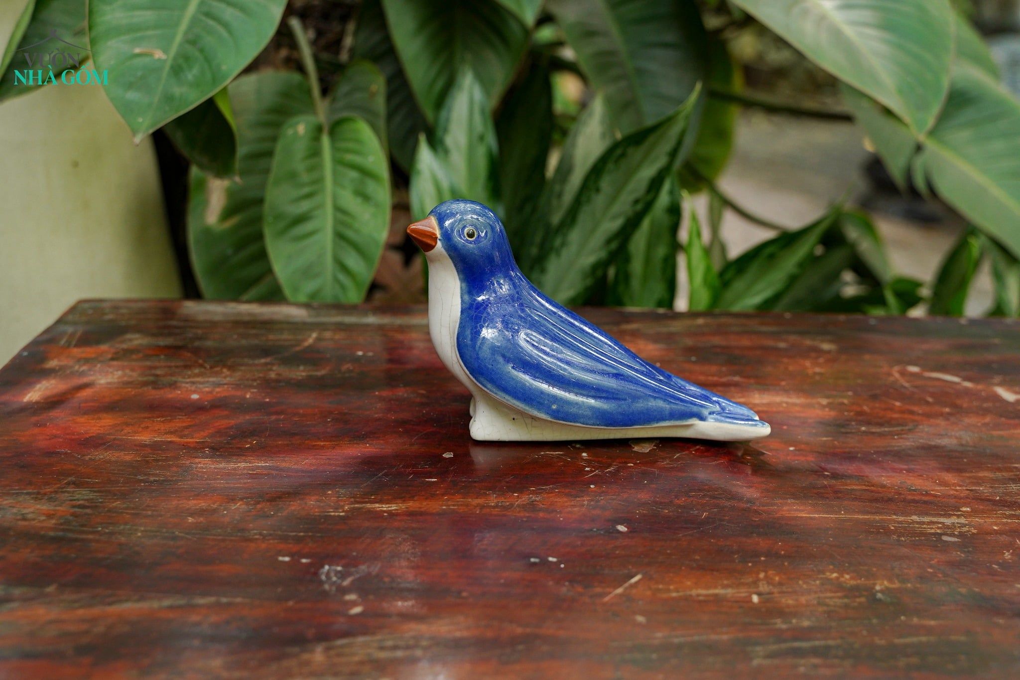  Tượng Thú Gốm Chim Én Trang Trí, Tượng Gốm, Quà Tặng Decor Sân Vườn, Size 20cm 