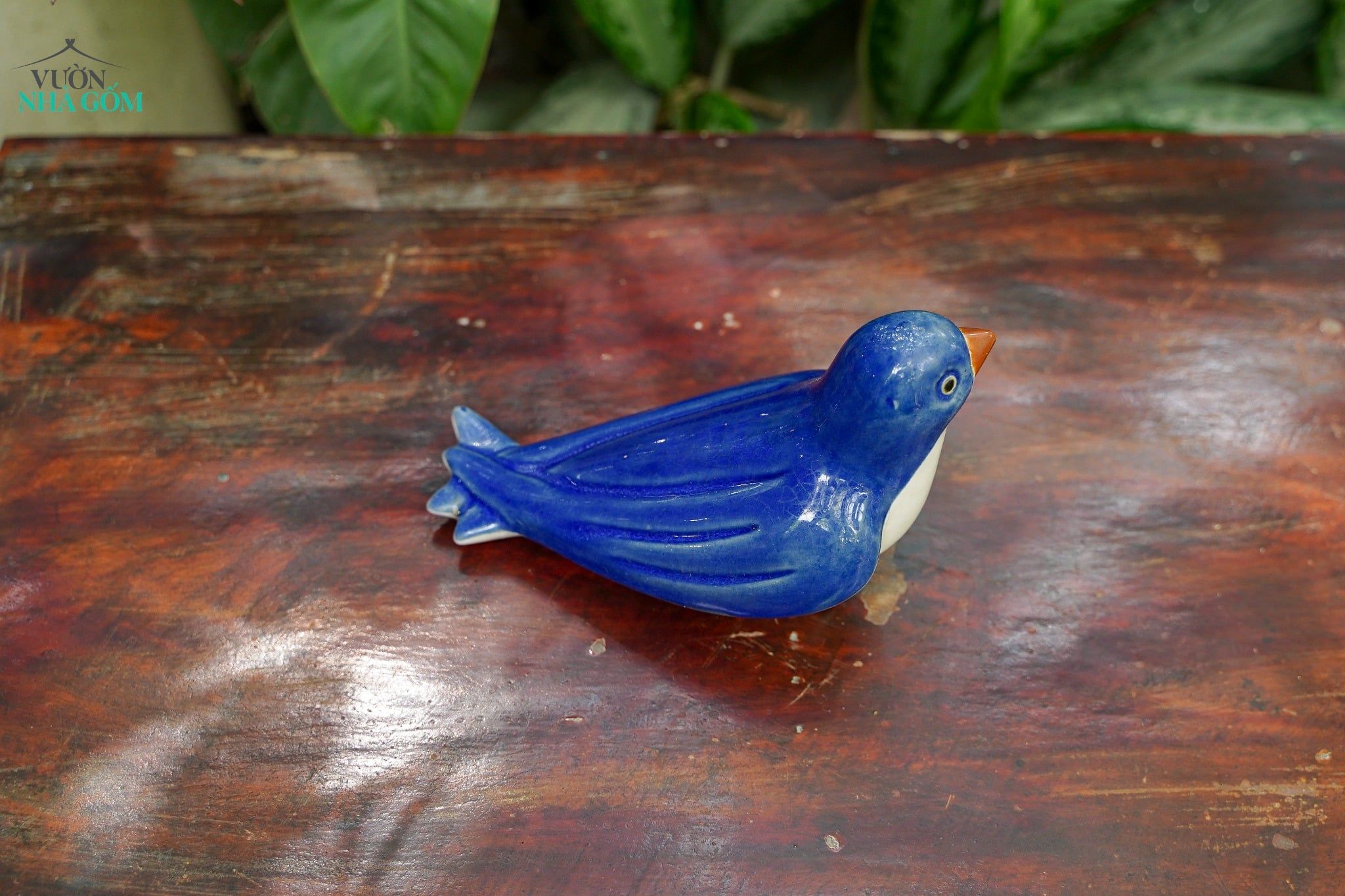  Tượng Thú Gốm Chim Én Trang Trí, Tượng Gốm, Quà Tặng Decor Sân Vườn, Size 20cm 